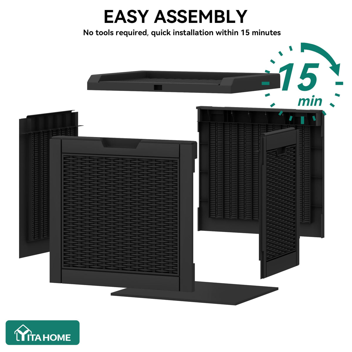 YITAHOME lockable lid secures belongings when stored on patios.