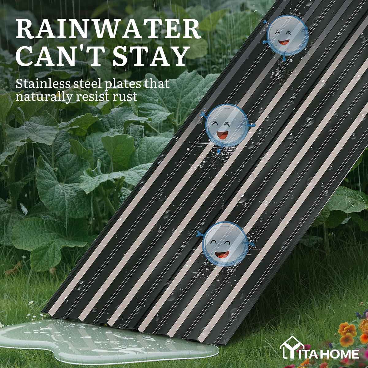 YITAHOME open-base design promotes drainage and nutrient access for plants