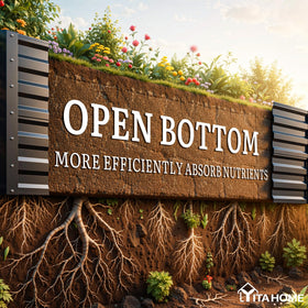 YITAHOME open-bottom design indicating drainage and root access