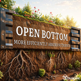 YITAHOME open-bottom design promotes drainage and healthy roots