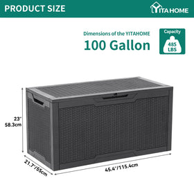 YITAHOME outdoor bench seating supporting heavy use up to 485 pounds.
