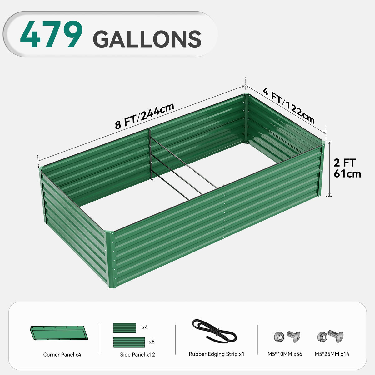 YITAHOME outdoor garden setup in a yard or patio