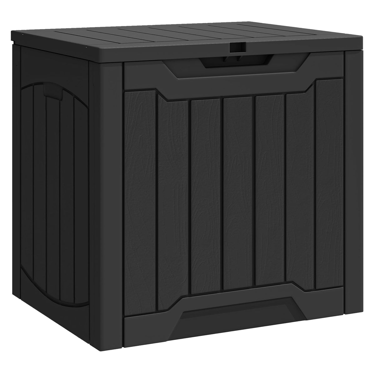 YITAHOME 31 gal outdoor resin box with lid open for pillow storage