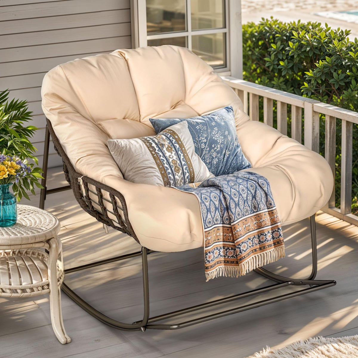 YITAHOME papasan chair cushion close-up highlighting plush padding