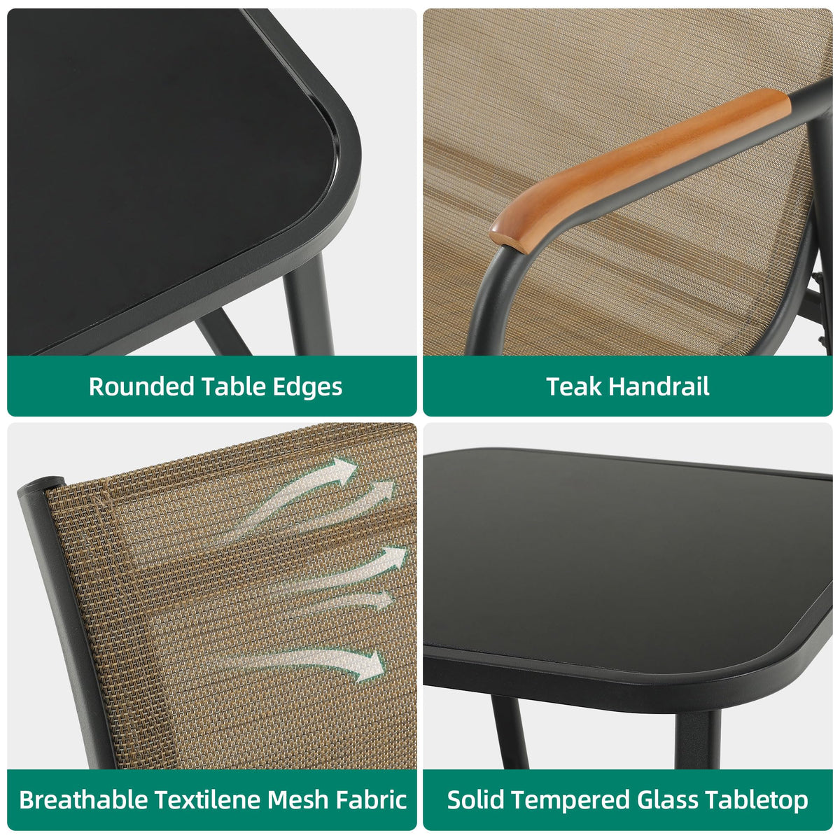 YITAHOME adjustable legs provide stability on uneven surfaces