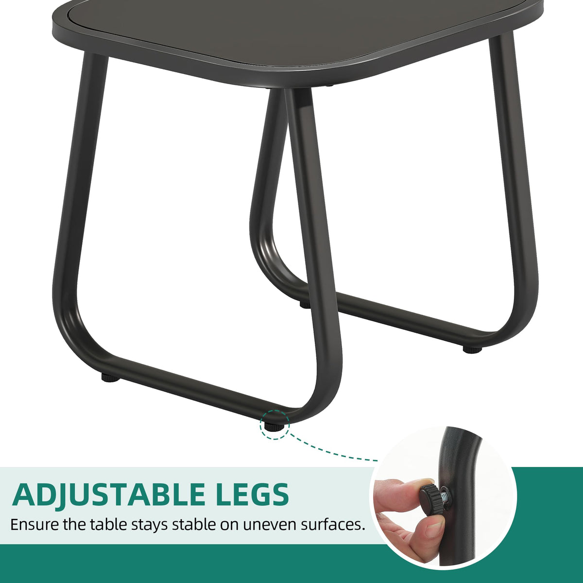 YITAHOME backyard setup showcasing versatile patio seating for garden or balcony