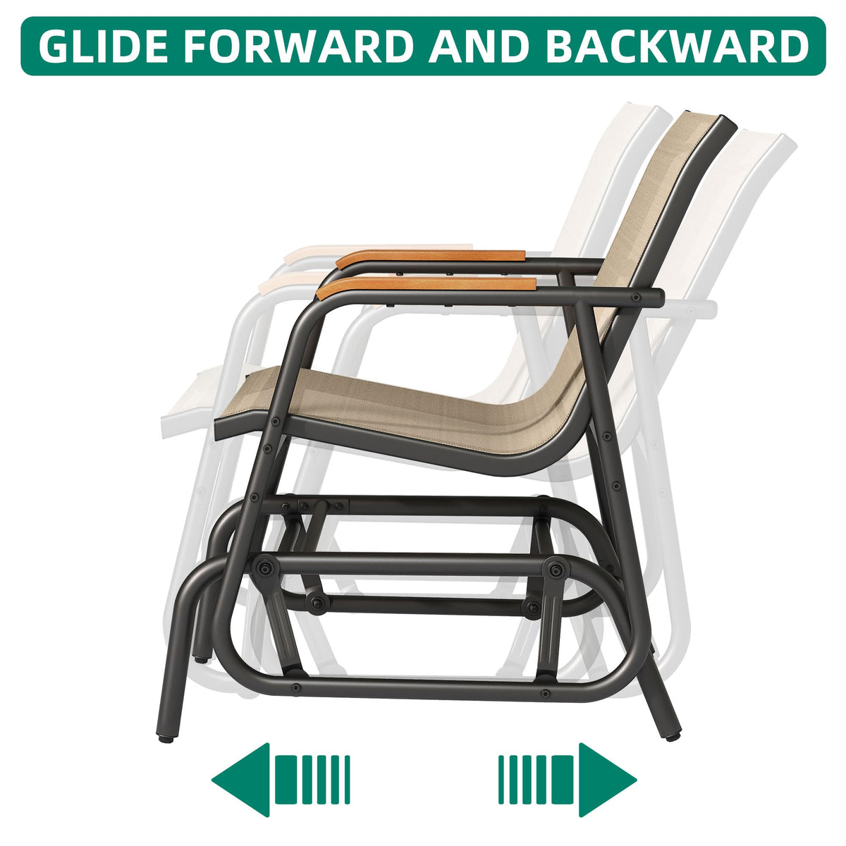 YITAHOME heavy-duty iron frame ensuring durable outdoor use