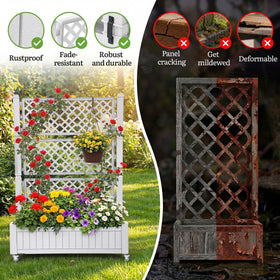 YITAHOME all weather planter material demonstrates durable resin construction