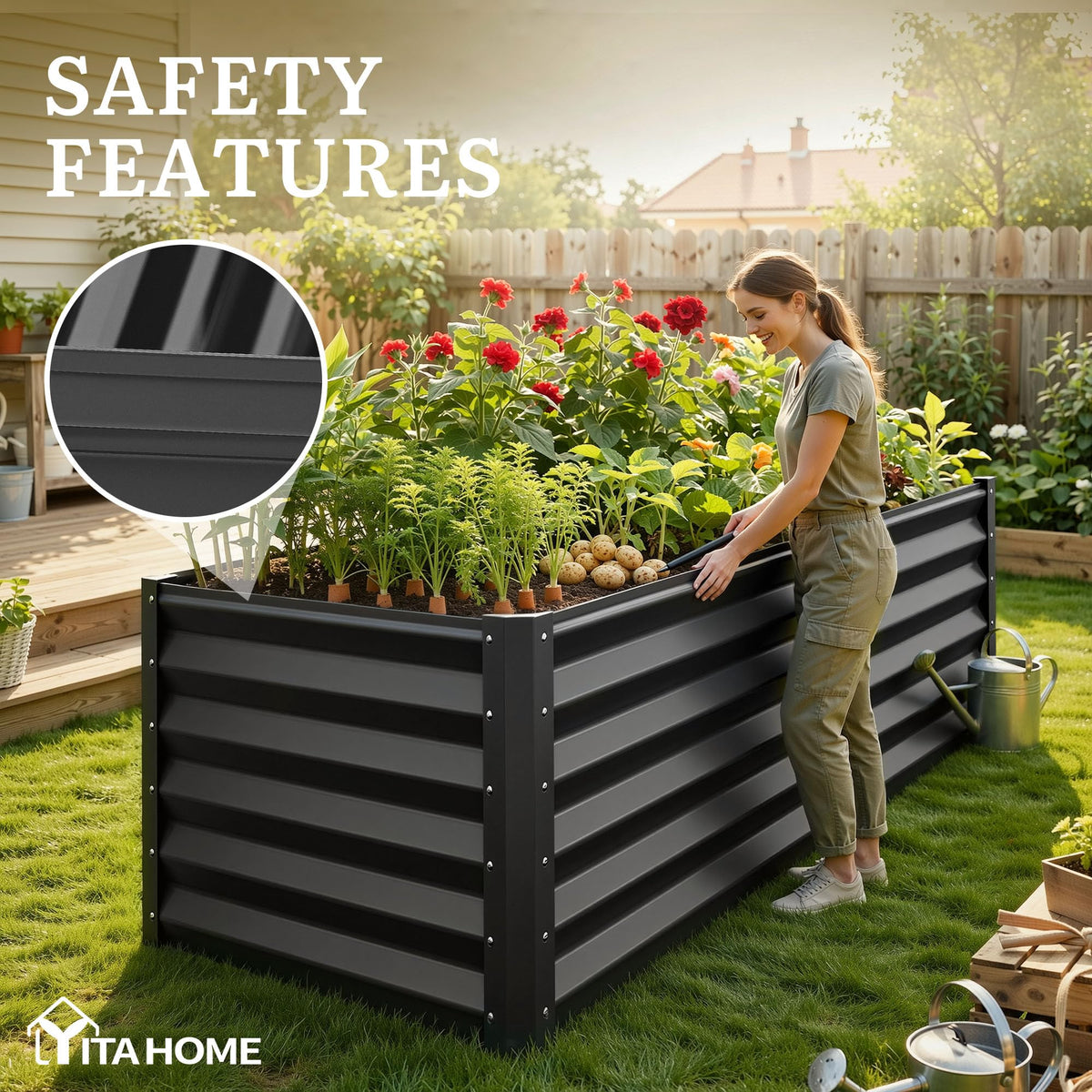 YITAHOME quick-assembly guide for 15-30 minute setup.