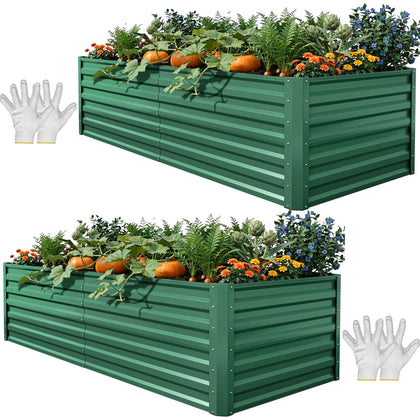 YITAHOME raised garden bed kit ready for installation in a sunny yard.