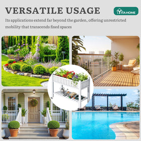 YITAHOME 21-gallon soil capacity supports diverse herbs and vegetables.