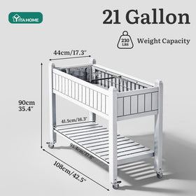 YITAHOME 35.4-inch height reduces bending during planting and maintenance.