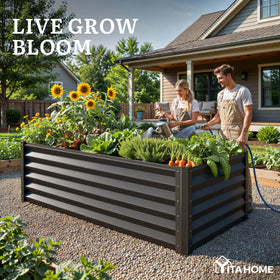 YITAHOME reinforced crossbars and stakes ensure sturdy soil support.