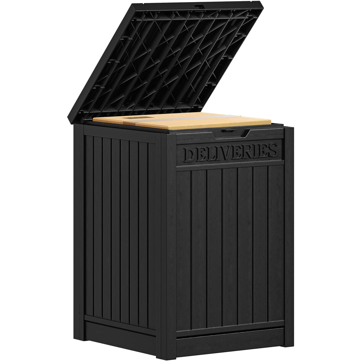 YITAHOME resin box with locking lid to protect privacy
