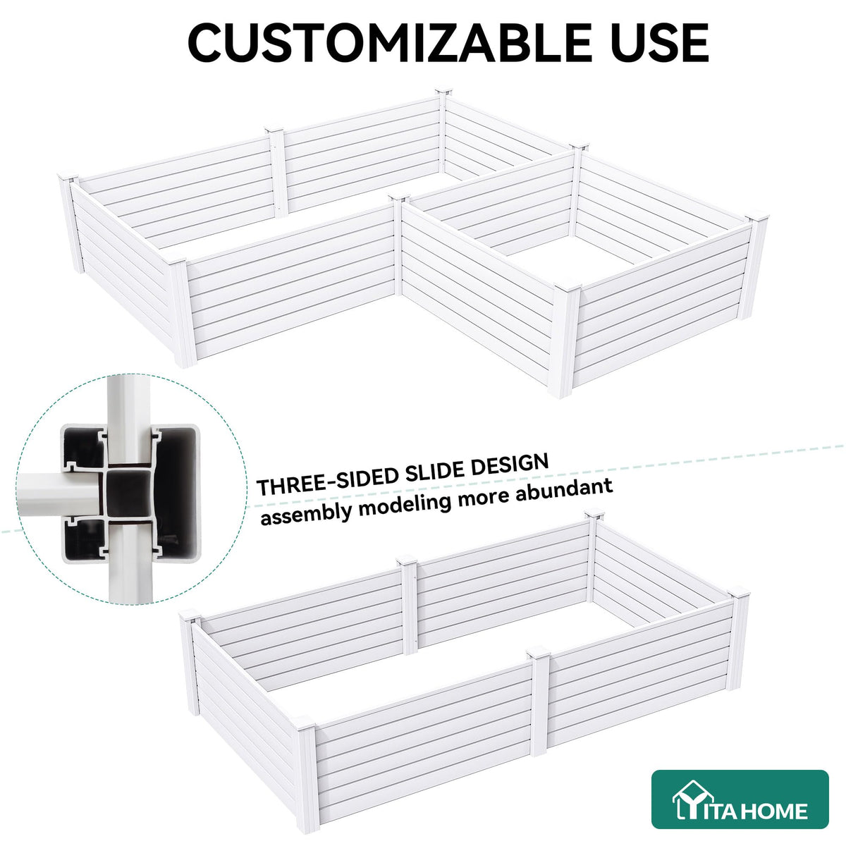 YITAHOME smooth, safe materials emphasize family-friendly garden use