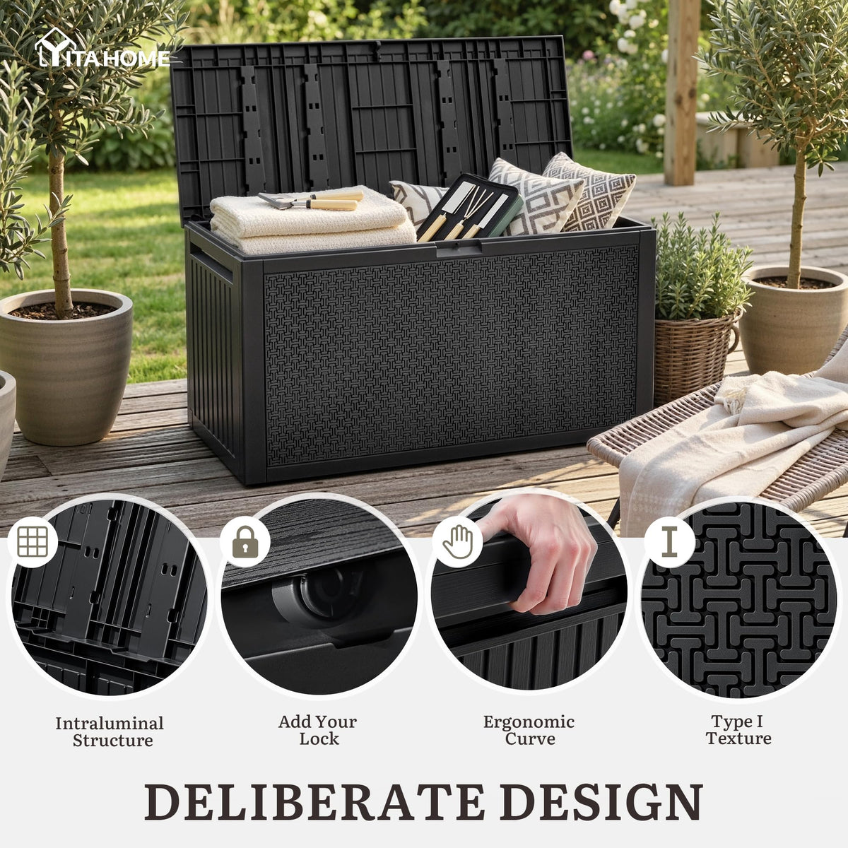 YITAHOME built‑in side handles facilitate easy transport