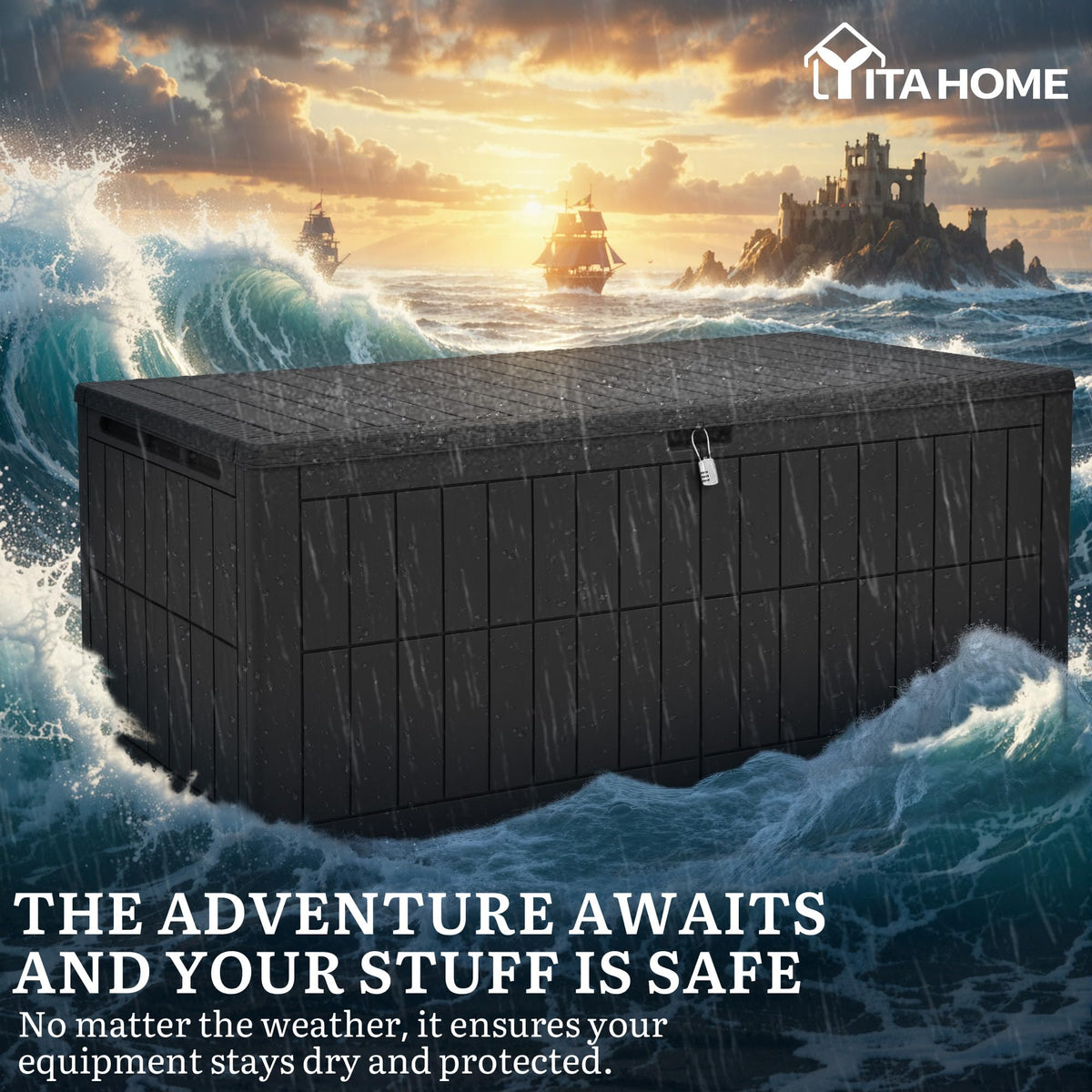 YITAHOME sturdy side handles allow easy repositioning around your space.