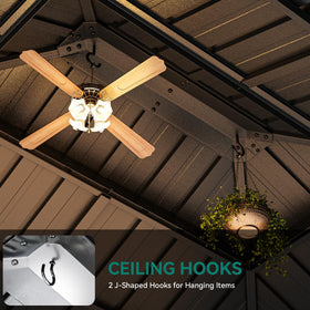 YITAHOME privacy netting and sidewalls protect from rain and provide ventilation.