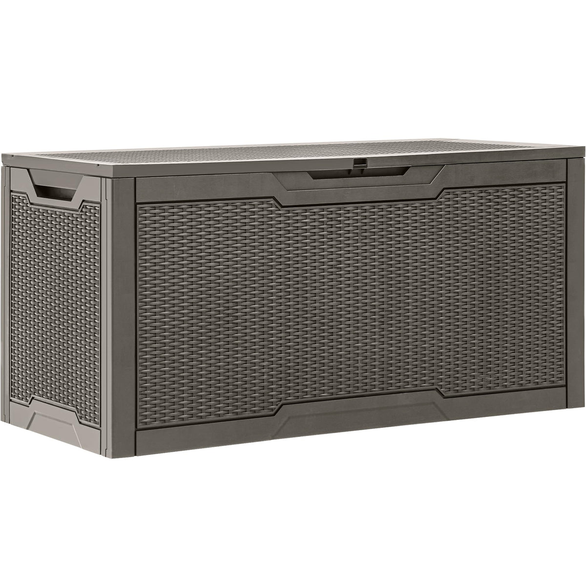 YITAHOME taupe finished outdoor storage blends with décor