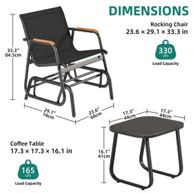 YITAHOME tempered glass coffee table close-up for easy cleaning.