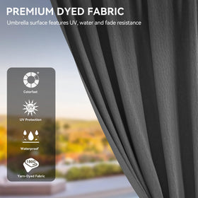YITAHOME double-top vented roof enhances airflow while withstanding wind.