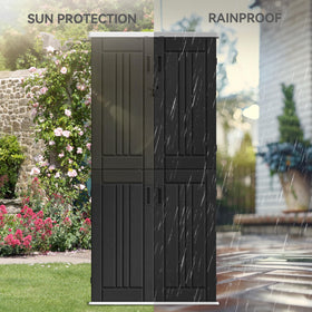 YITAHOME waterproof resin exterior provides reliable weather protection.