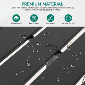 YITAHOME weather-resistant iron panel ensures durable outdoor use.