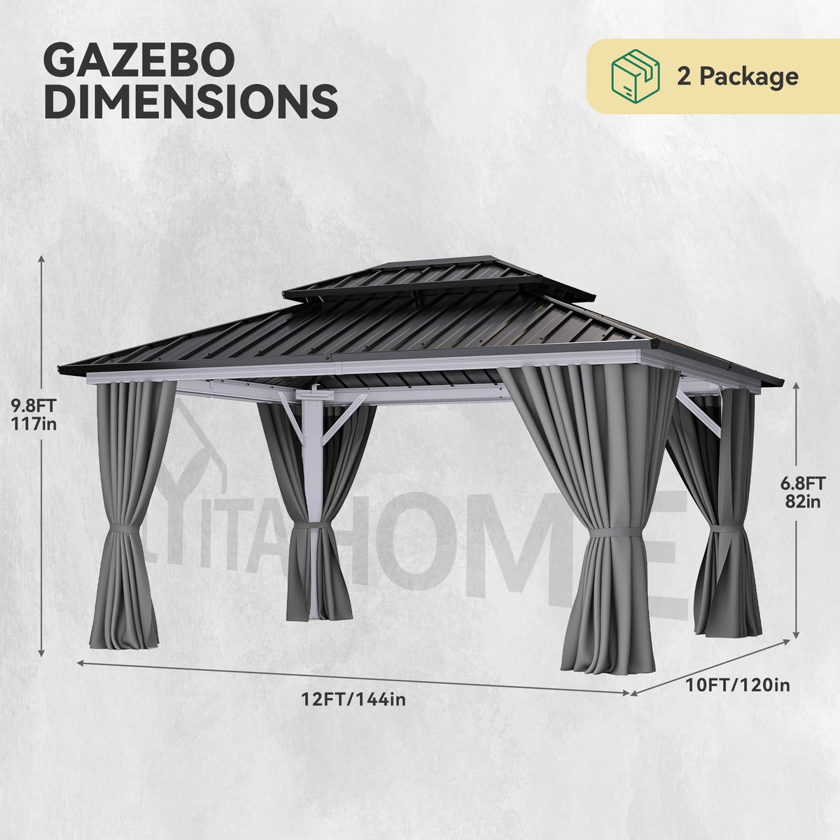 YITAHOME spacious design fits 4–6 guests comfortably