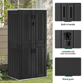 YITAHOME wood-like finish exterior complements any patio setting.