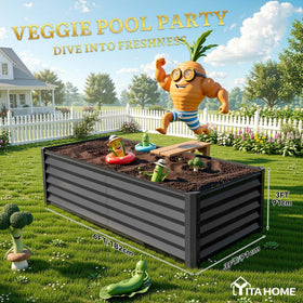 YITAHOME yard placement showing versatile above-ground growing in garden.