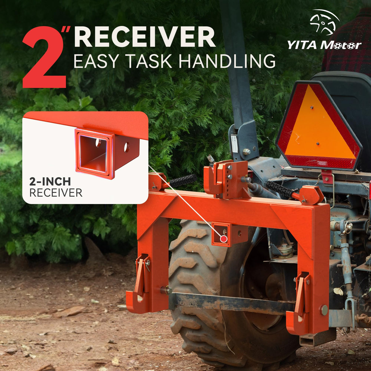 YITAMOTOR category-1 compatibility allows quick hitch use across many tractors