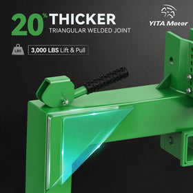 YITAMOTOR 3000lbs lifting capacity supports heavy field tasks.