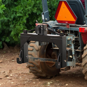 YITAMOTOR 3-point hitch mounted on rear tractor for versatile towing and ballast options.