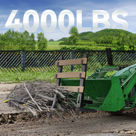 YITAMOTOR 4000 lbs capacity pallet forks lifting heavy cargo with stability