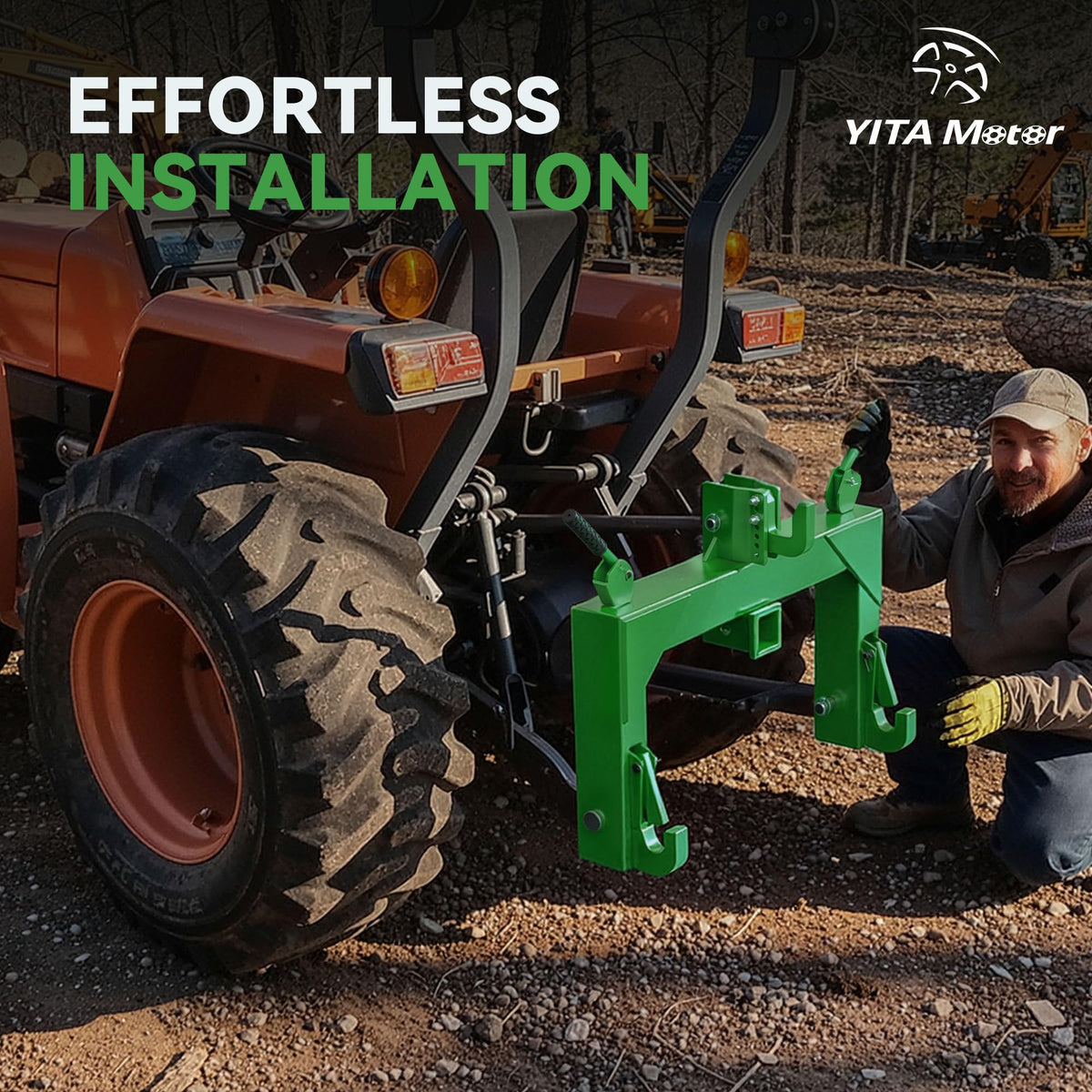 YITAMOTOR category1-tractor compatibility covers broad attachment needs.