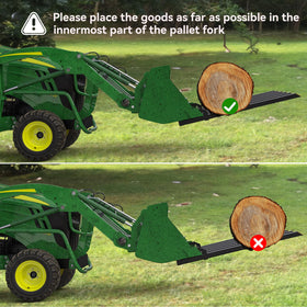 YITAMOTOR debris forks 60in clamp-on design for fast, tool-free installation.