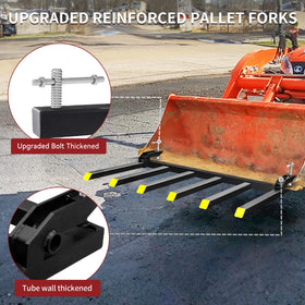 YITAMOTOR debris forks 60in support pallet-load handling in farms and warehouses.