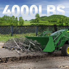 YITAMOTOR debris forks 60in handle wood, lumber, and hay bales efficiently.