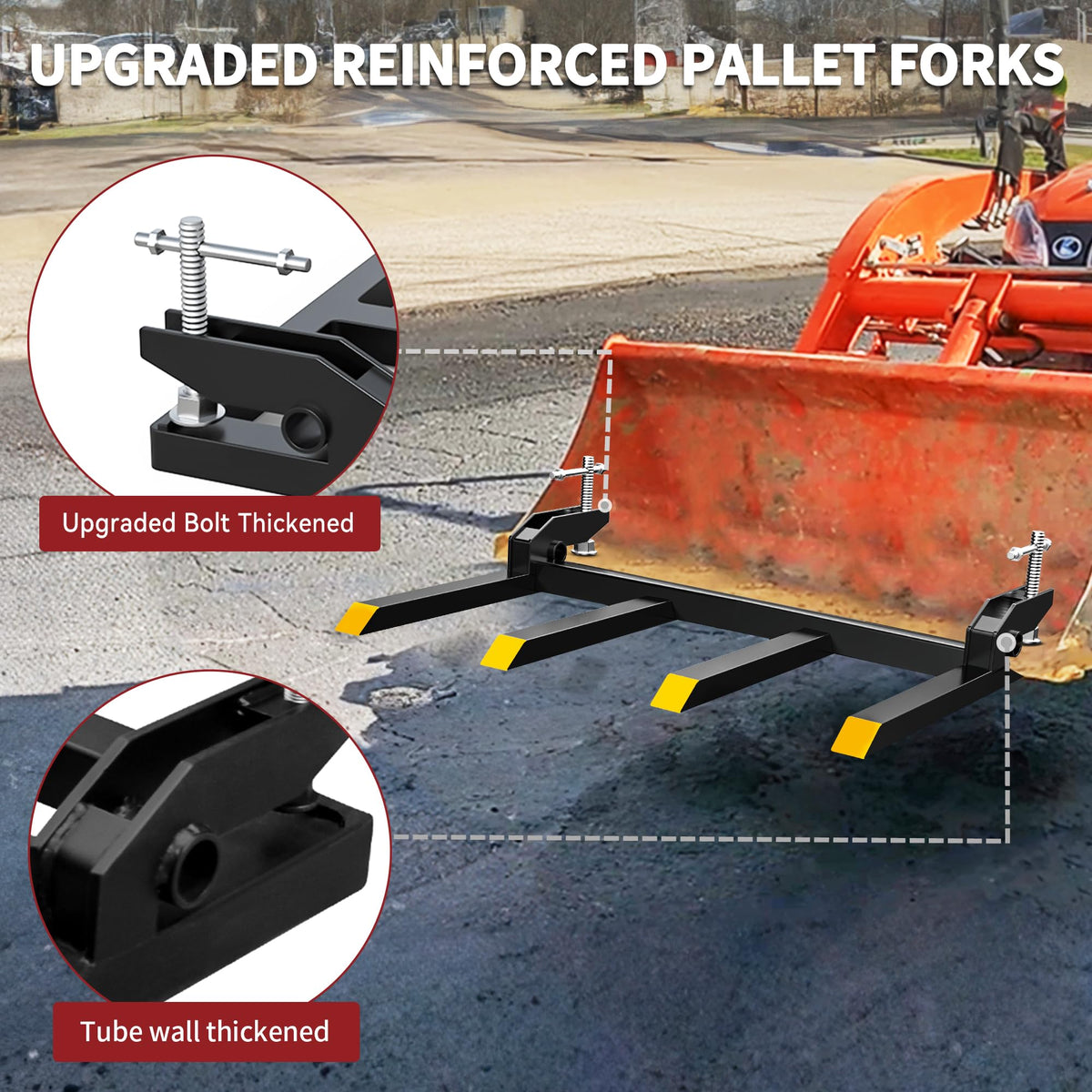 YITAMOTOR clamp-on assembly shown for easy bucket edge installation