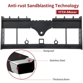 YITAMOTOR heavy-duty attachment weighs 235.9 lbs for durability