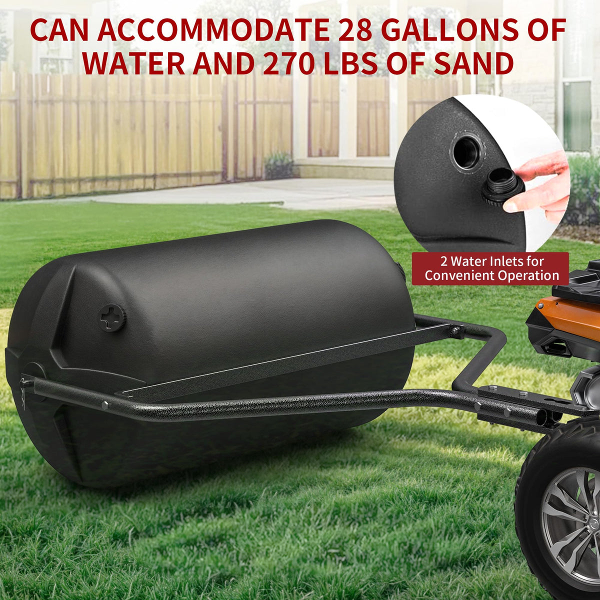 YITAMOTOR heavy-duty poly drum resists denting and corrosion over seasons.