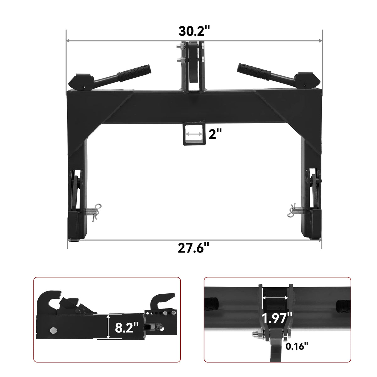 YITAMOTOR reinforced side plates highlight structural stability under heavy loads.