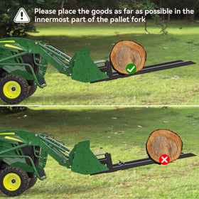 YITAMOTOR pallet forks convert a skid steer into a multipurpose tool.