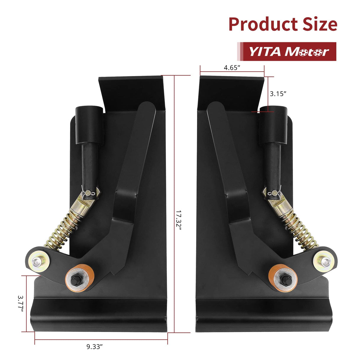 YITAMOTOR universal fitment supports skid steer or tractor quick tach setups.