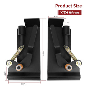YITAMOTOR universal fitment supports skid steer or tractor quick tach setups.