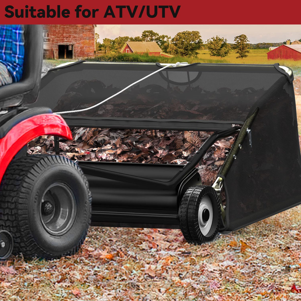 YITAMOTOR universal hitch attachment fits multiple mower models.