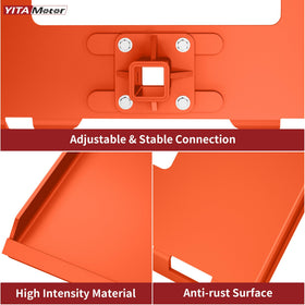 YITAMOTOR universal skid steer plate fits up to 44in width, broad compatibility.