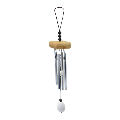 Yitexin small wind chimes front view in outdoor setting showing compact design