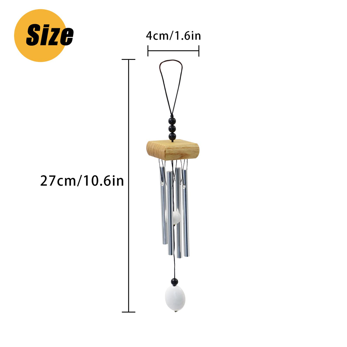 Yitexin wind chimes wood and aluminum frame assembly outdoors