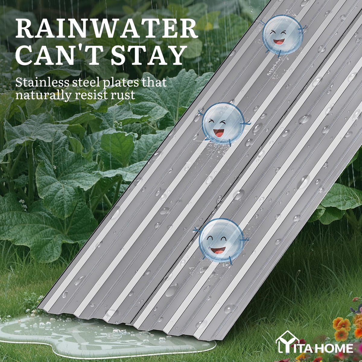 YITAHOME ground stakes add stability on uneven ground